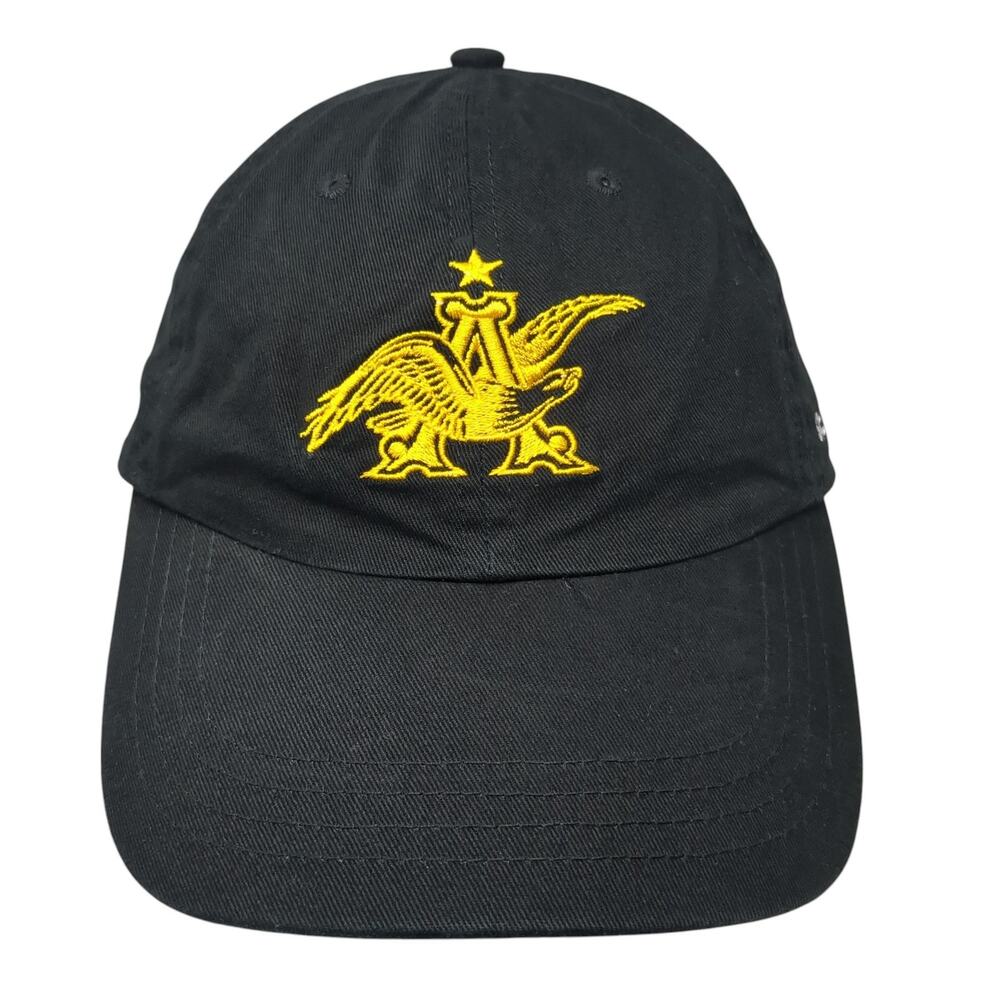 Anheuser-Busch Slideback Hat Black One Size Adjustable Embroidered